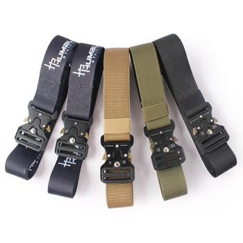 Wholesale Outdoor Heavy Duty Universal Nylon Adjustable Military Tactical Waist Belt with Quick-Release Gear Clip