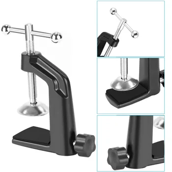 Neewer Metal Table Mounting Clamp for Microphone Suspension  Scissor Arm Stand Holder with an Adjustable Positioning Screw detail image