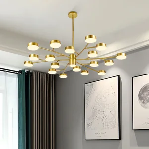 JACKSUN Nordic Branch Pendant Light LED Molecular Lamp Minimalist Living Room Dining Room Lighting Fixture