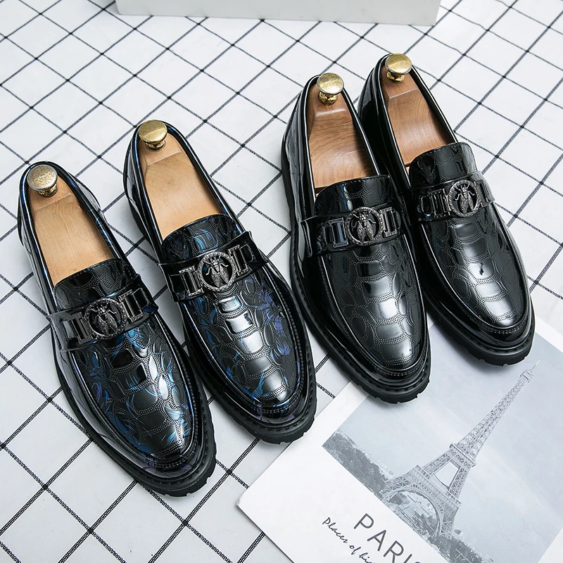 Men's Fashion Design Loafers Casual Slipon Business Shoes Wedding