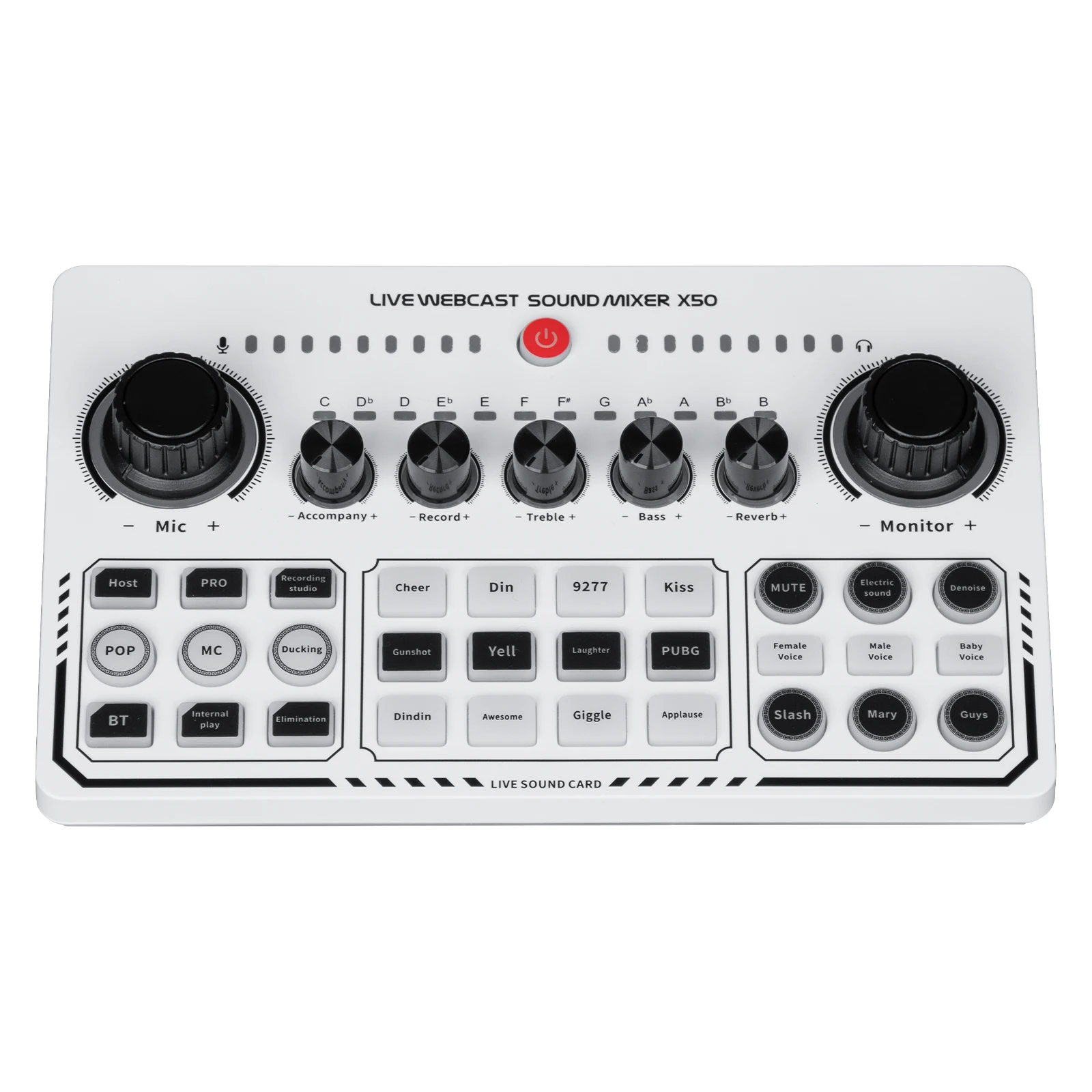LIVE WEBCAST SOUND MIXER X50 セット X50 Original Professional Sound Card Audio Studio Recording