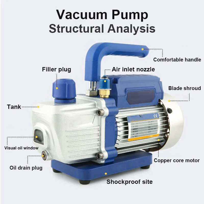 4L 6L Hand Held Automatic Refrigeration Vacuum Pump Mini  Vacuum Pump for Jewelry