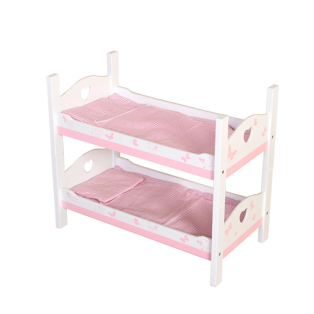 EZ Assembly Preschool Pretend Play Lace LOL Doll Bed