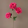 3-headed diamond [with leaves] Rose red
