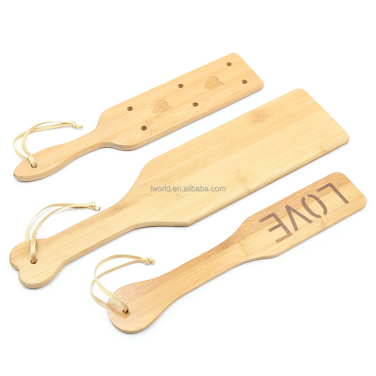 Love Bamboo Wood Spanking Paddle Fetish Slave Erotic Whip