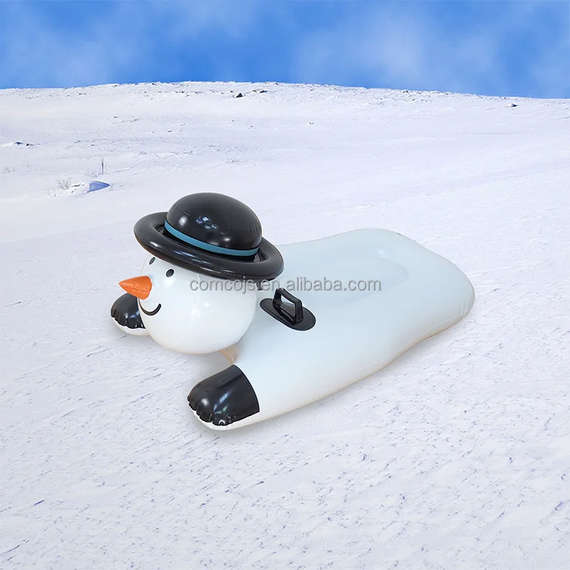 Snowman Pvc Custom PVC Snowman Shape Inflatable Snow Sled for Skiing Winter Outdoor ...