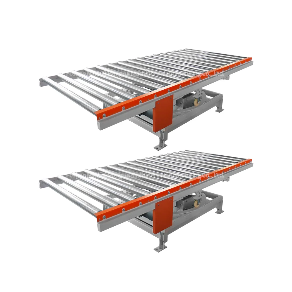 Hongrui single row power drum conveyor roller table