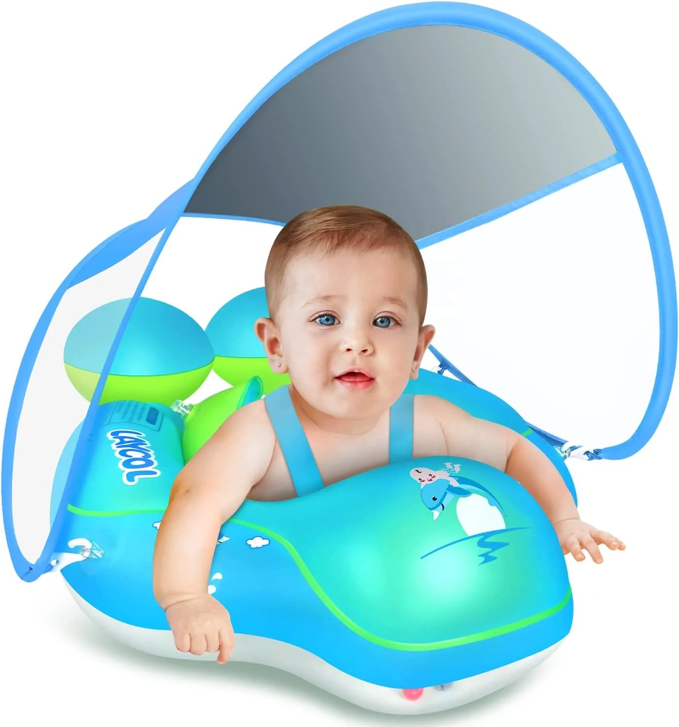Sun Protect 50+ Uv Baby Swimming Pool Float Inflatable Pool Floats Ring ...