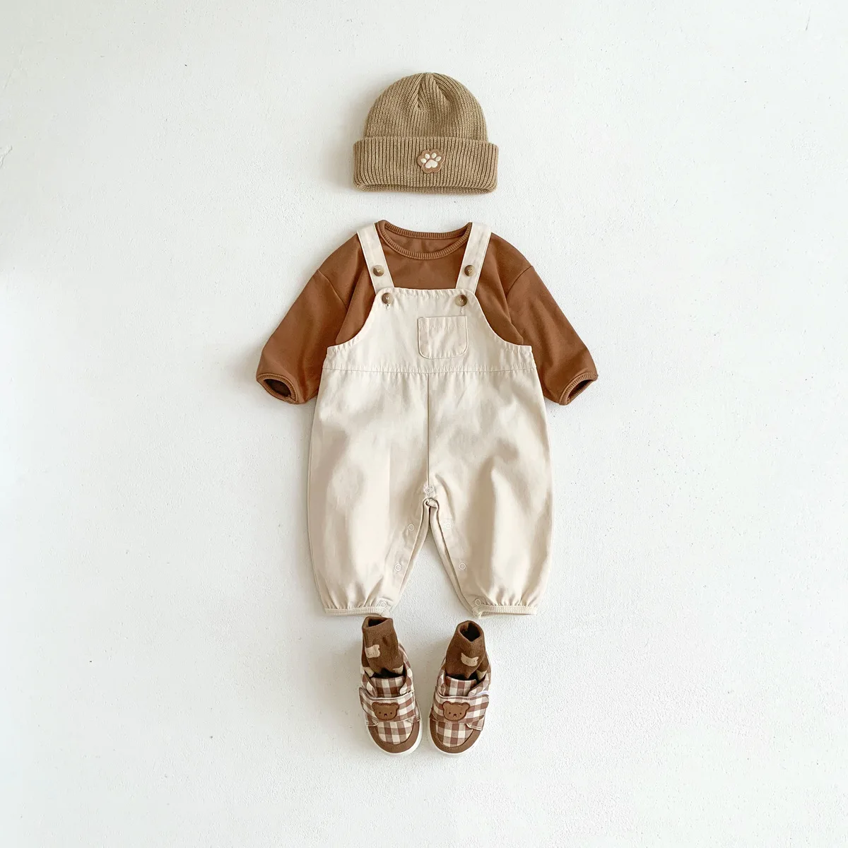 2023 Spring New Infant Clothes Fashion Men And Women Baby Braces Cotton