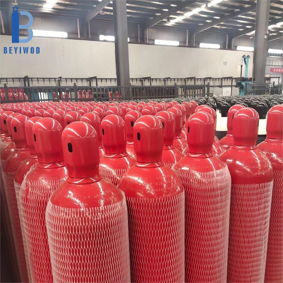 BEYIWOD ISO9809-1 150bar Pressure Steel 68L 45kg CO2 Gas Cylinder Fire Extinguisher CO2 Cylinder With Valve