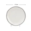 Assiette argentée de 10 pouces
