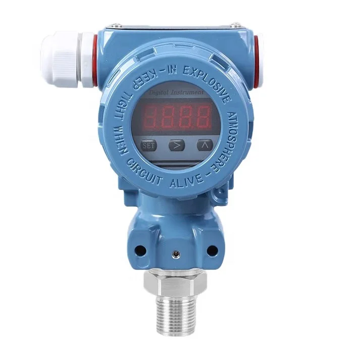 4-20ma Analog Output Absolute  Pressure Indicating Transmitter , LCD / LED Digital Oil Air Water Pressure Sensor with 24vdc