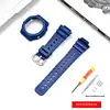 bleu foncé + boucle argentée