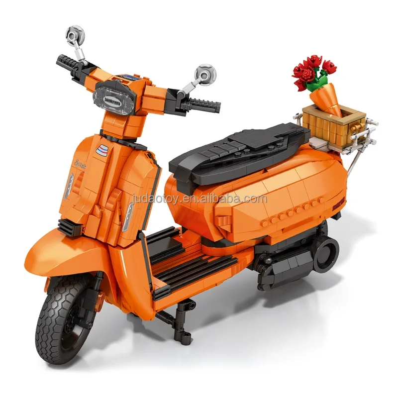 Reobrix 11036 Lambretta V200 Bricks Kits MOC Compatible Puzzle