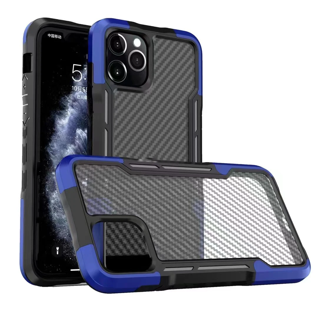 Carbon Fiber Mobile Case For Iphone 12 13 14 Pro Max Phone Case For