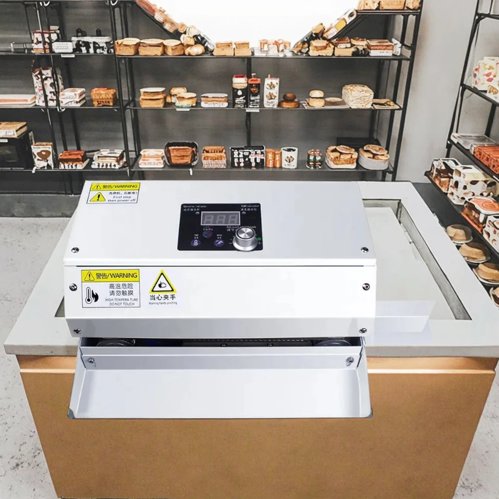 Semi-Automatic Continuous Pouch Sealer Manual Heat Sealing Machine for Tea Snacks Food Coffee Chocolate Packaging Film Paper Bag