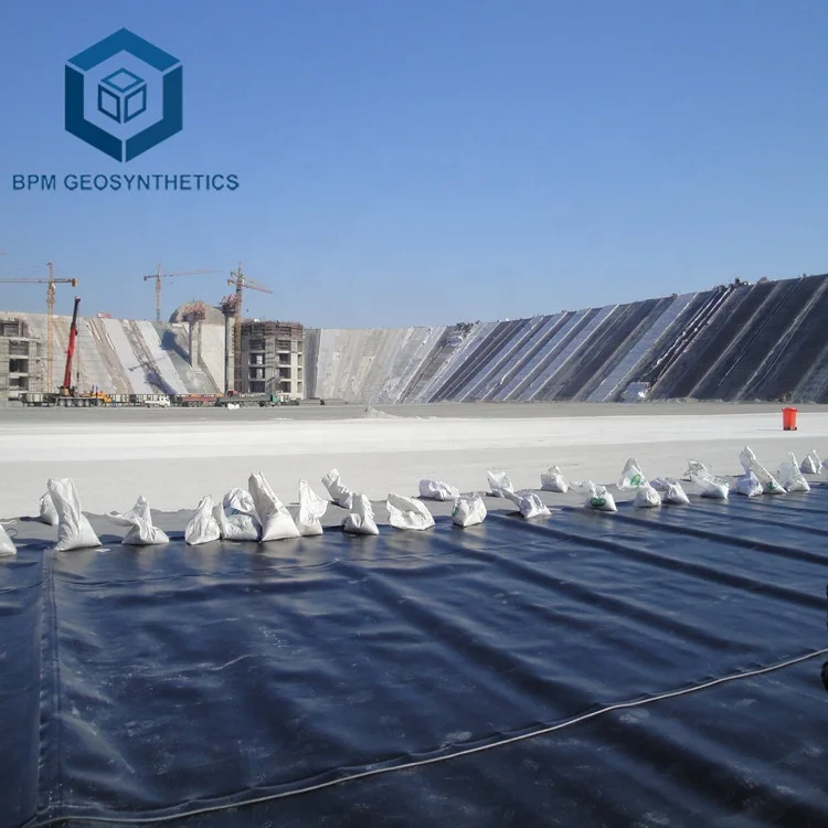HDPE LDPE LLDPE PVC EPDM 1mm Plastic Dam Pond Liner 1.5mm 2mm Landfill Biodigester Liners Geomembrane