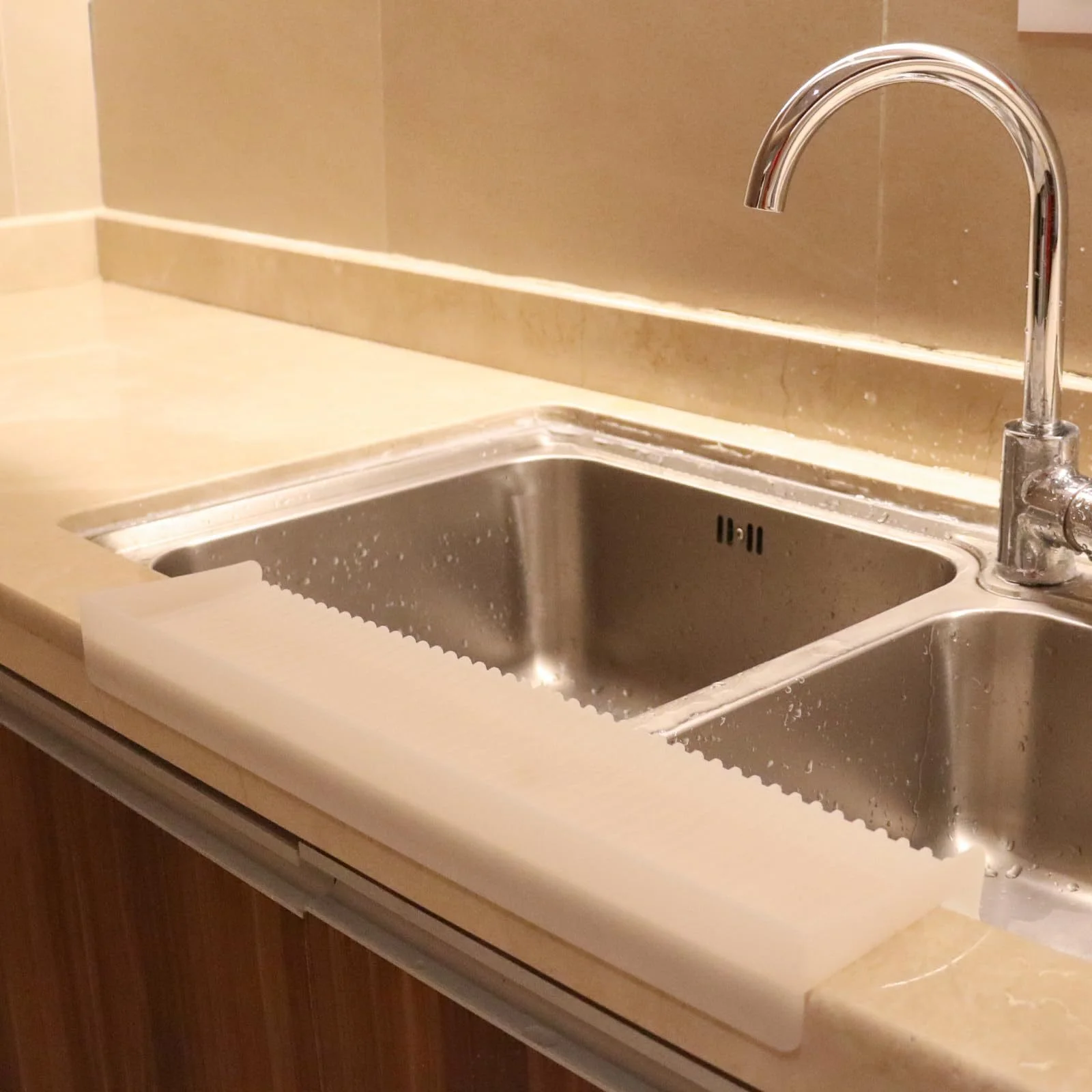 Custom Waterproof Silicone Sink Drain Mat Faucet Guard Draining Mat for Kitchen Sink