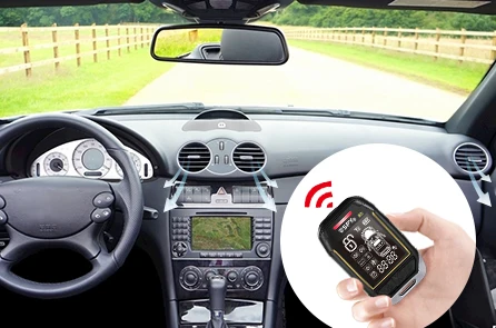 High Quality 2-Way Smart Security Devices Door Central Locking Sensing Function LCD Remote Control Top Car Alarms Camry Corolla