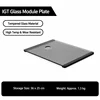 1 unit tempered glass plate gray with hole