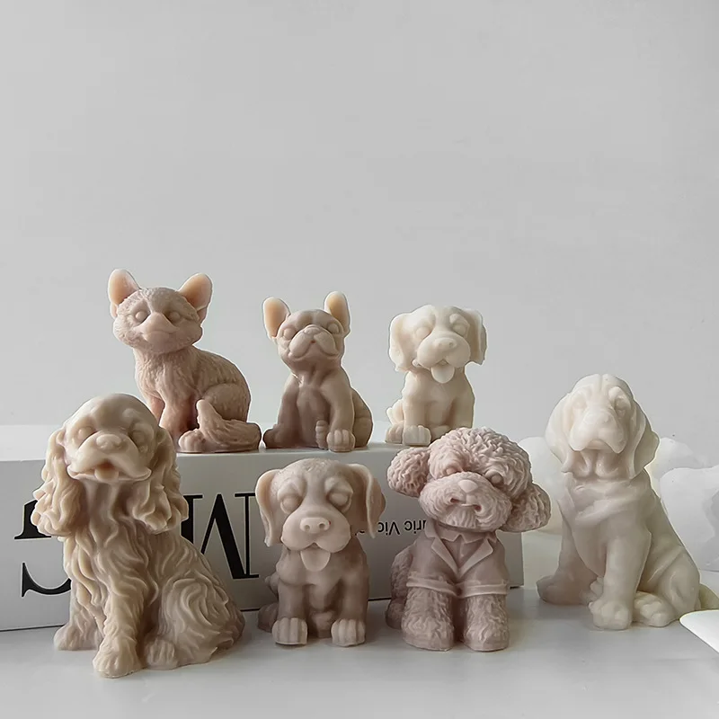 Angry Puppy Silicone Candle & Gum Drops Mold DIY Handmade Cake Tool manufacture