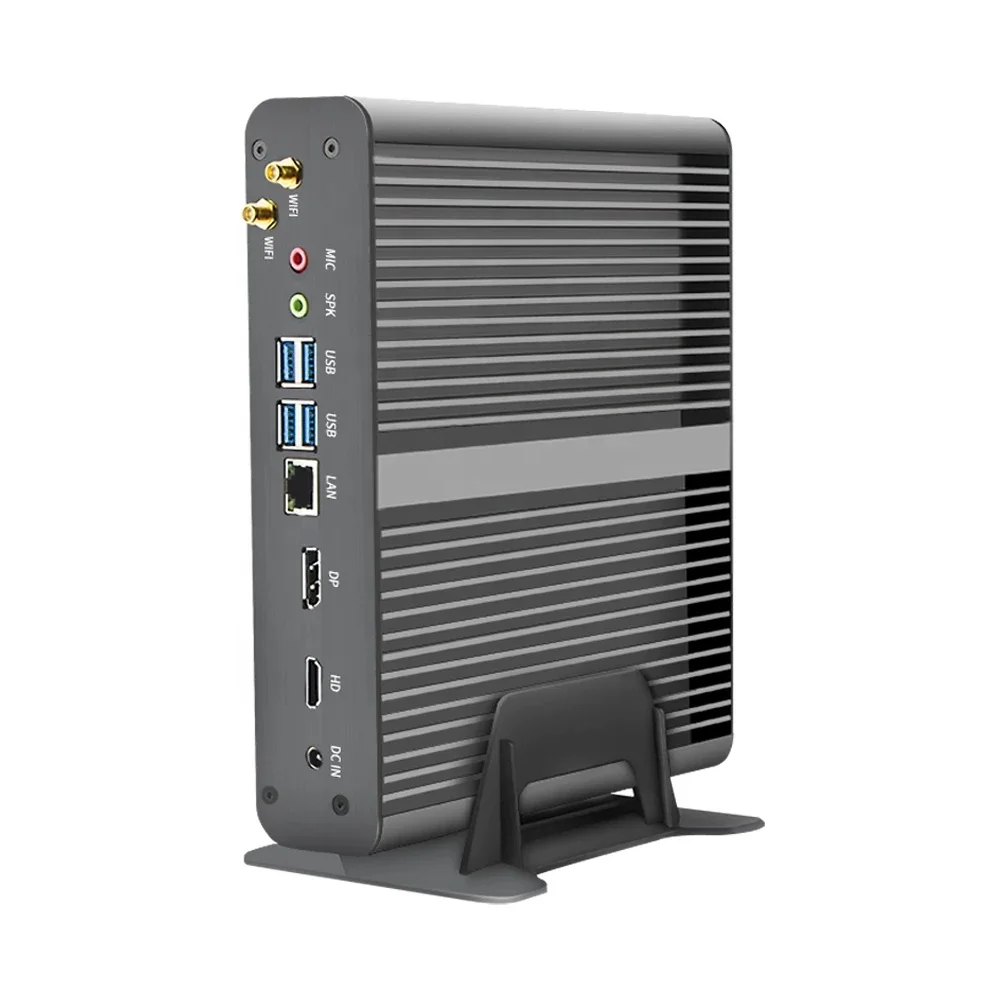 12th Gen Fanless Mini PC Intel Core I7 1255U 1265U 4K HTPC NUC Desktop Computer Server Window11 or Linux Ubuntu DP HD WIFI6