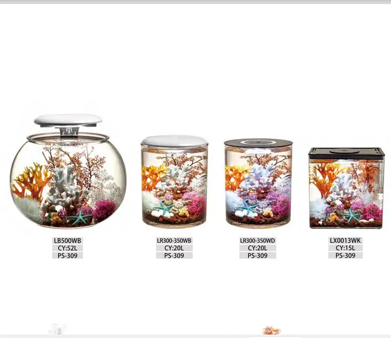 Popular PC Plastic Customizable aquarium crystal fish tank