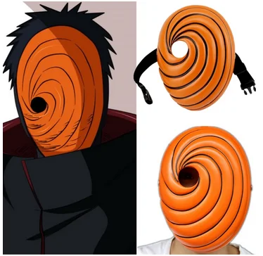 Akatsuki Tobi Obito Anime Naruto Máscara Em Fibra De Vidro