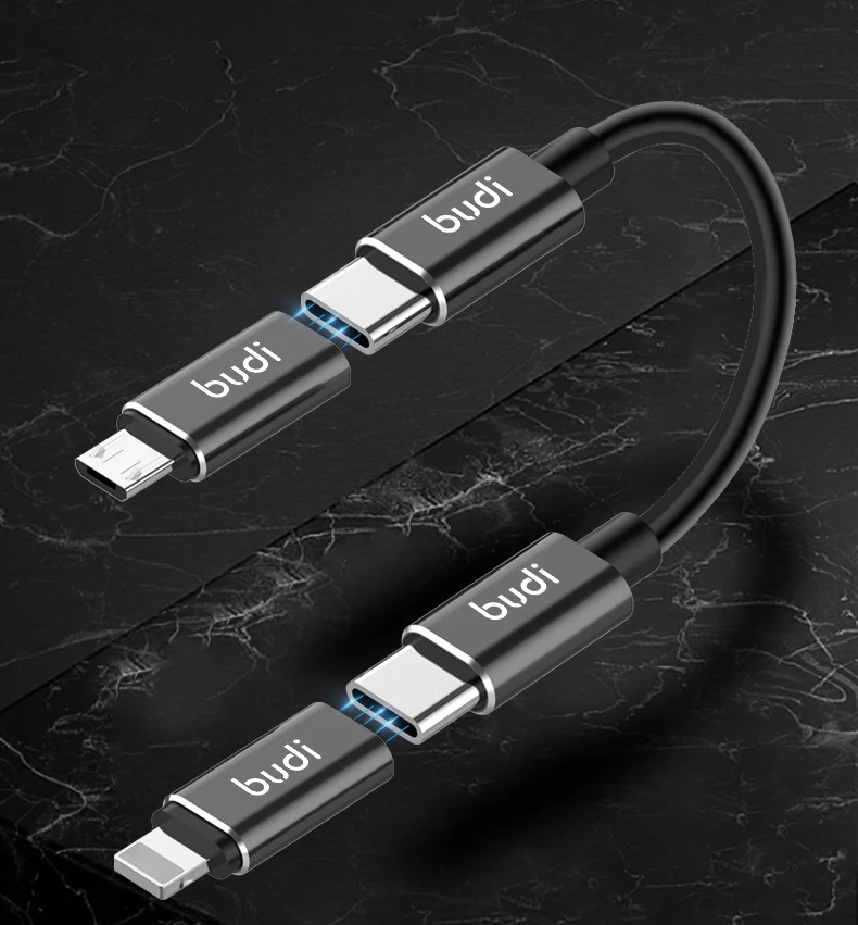 
Новый дизайн 2020, высококачественные Мобильные аксессуары budi с usb-кабелем 6 в 1/комплект беспроводного зарядного устройства в одном портативном зарядном устройстве/комплекте 