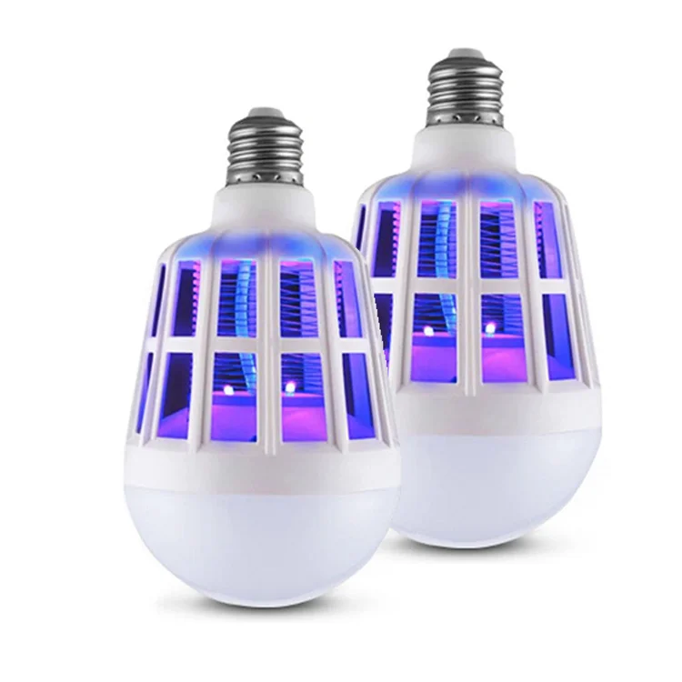 LED Bulb 9W Mosquito Killer Lamp 2 In 1 Mosquito Trap Insect Kille fly bug