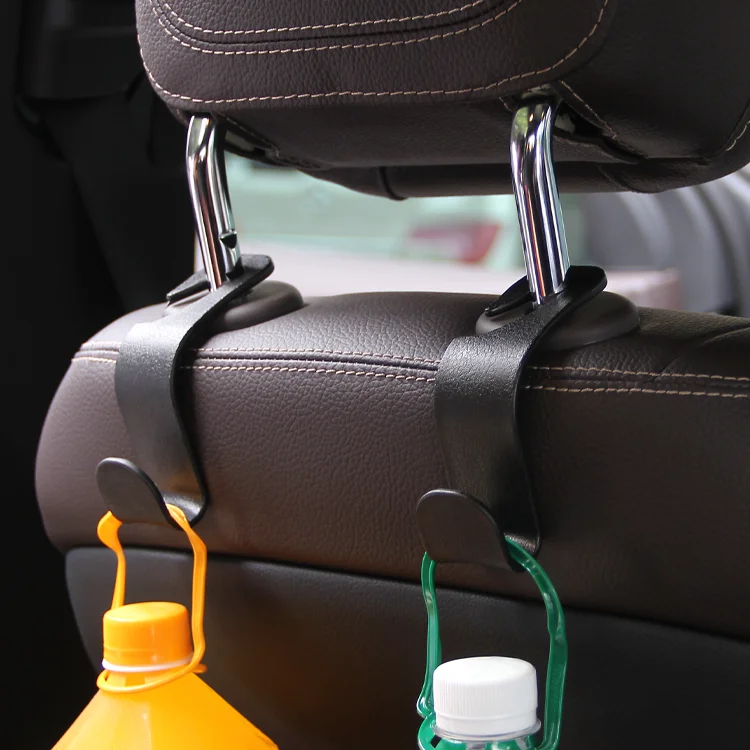  4 Pack Vehicle Back Seat Headrest Hook Hanger for Purse Grocery  Bag Handbag : Automotive