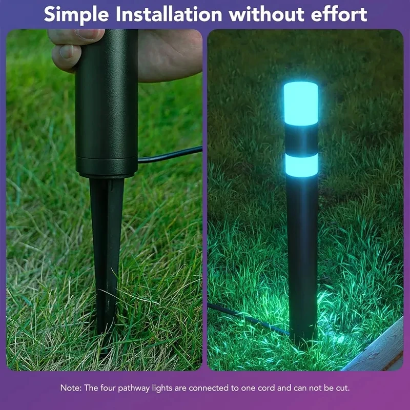 product new garden wifi intelligent phantom lawn light rgb outdoor waterproof light voice control garden light-41