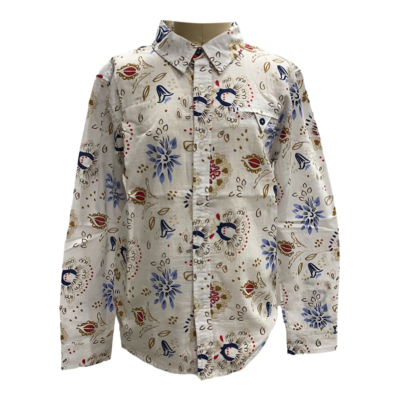 Лидер продаж дышащая рубашка из вискозы детская специальная блузка с цветочным принтом свободная длинная для