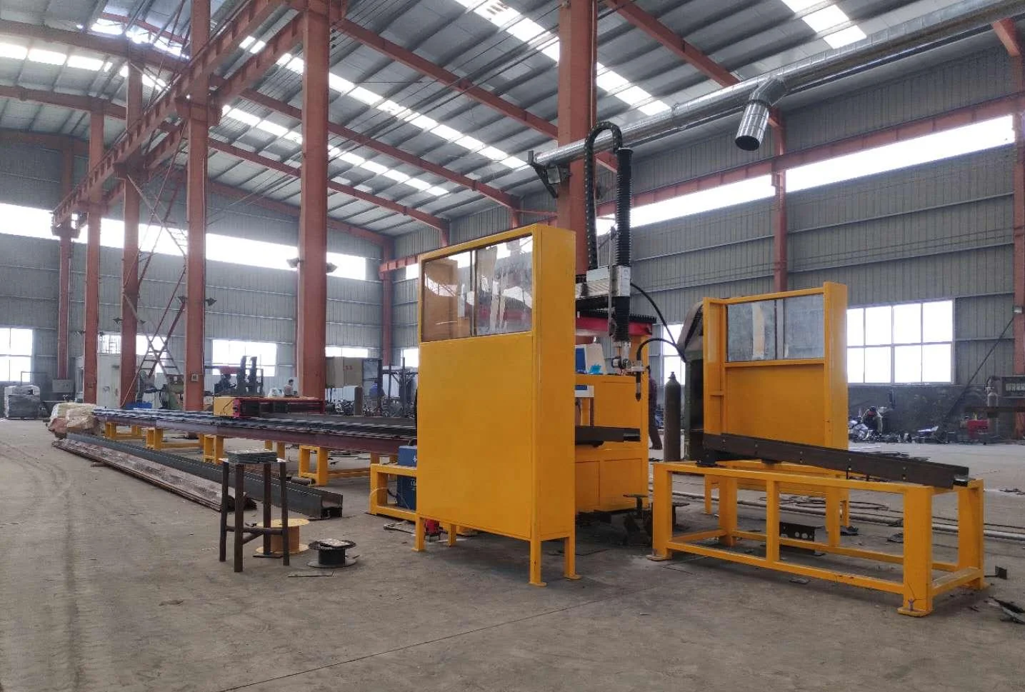CNC Plasma H Beam Cutting Beveling Machine for Prefabricated Steel Projects