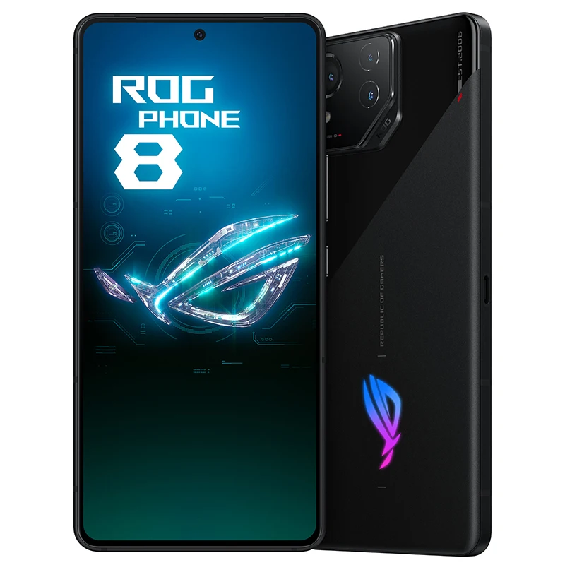 Global Firmware ROG Phone 8 Pro Snap dragon 8 Gen 3 165Hz Amoled Screen Black Color IP68 Waterproof 5G Gaming Smart Phone