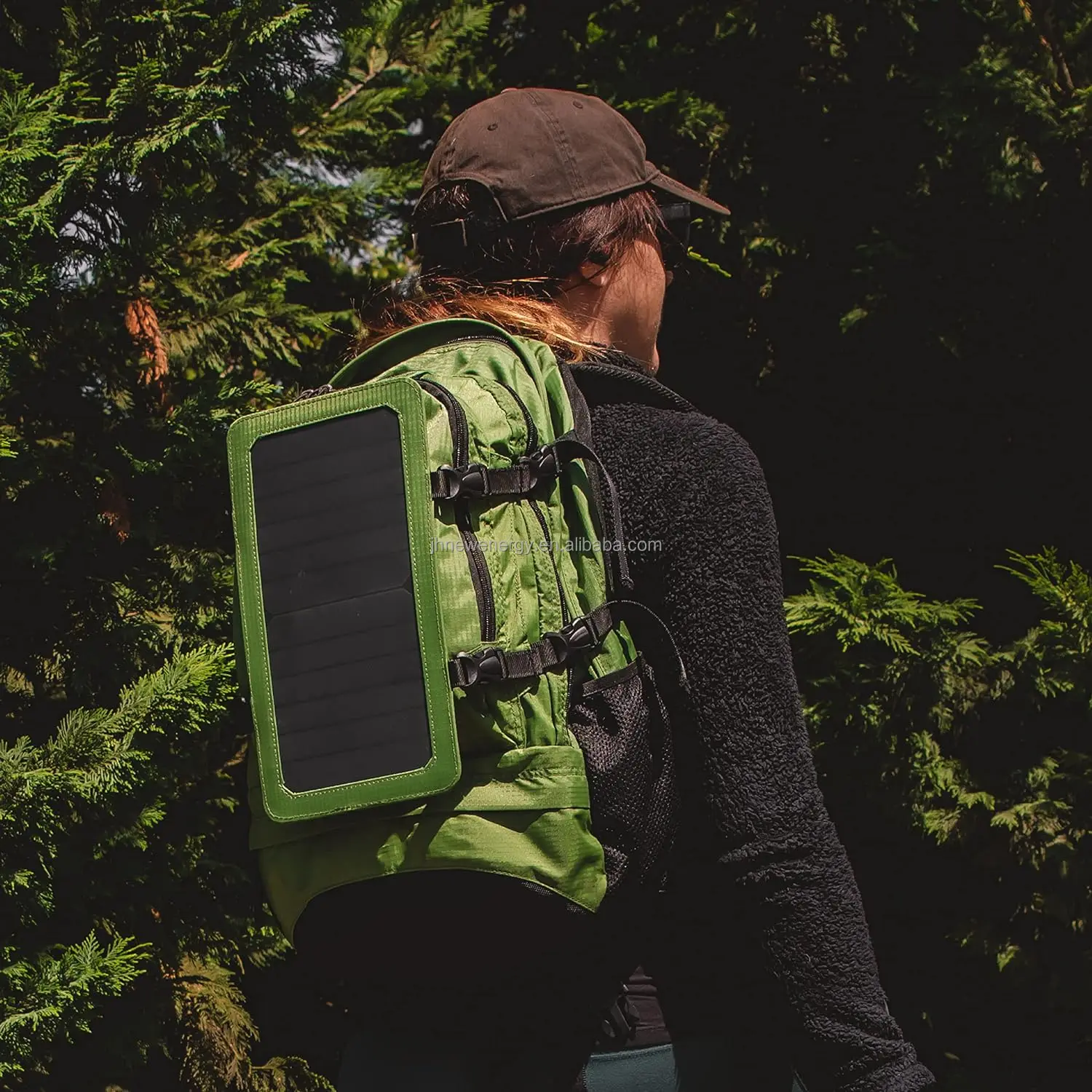 Mountaineer Solar Hiking Backpack,Rugged 40l Outdoor Backpack With