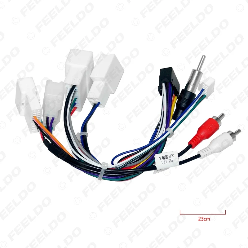 Car Stereo 16pin Wiring Harness With Canbus Box For Toyota Prado/sienna