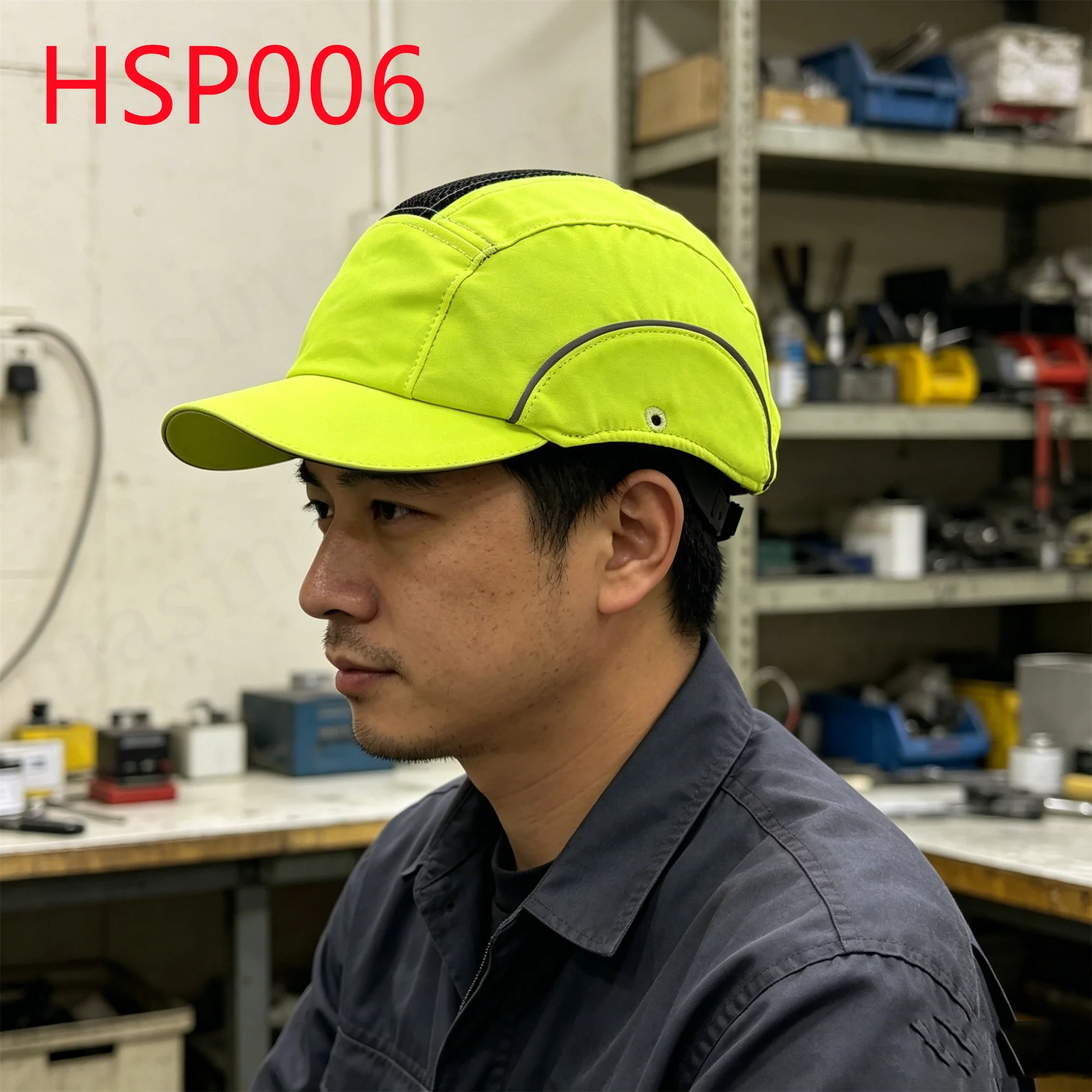 HY,Europe Popular ABS+EVA Pad Lining High Reflector Design Bump Cap Roofing Work Baseball Cap Style Safety Helmets HSP006