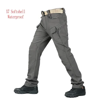 Men's Waterproof Softshell Tactical Pants Combat Pant Hiking Hunting ...