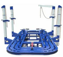 rectangular tube car frame repair bench chassis straightening machine with 4 pulling towers