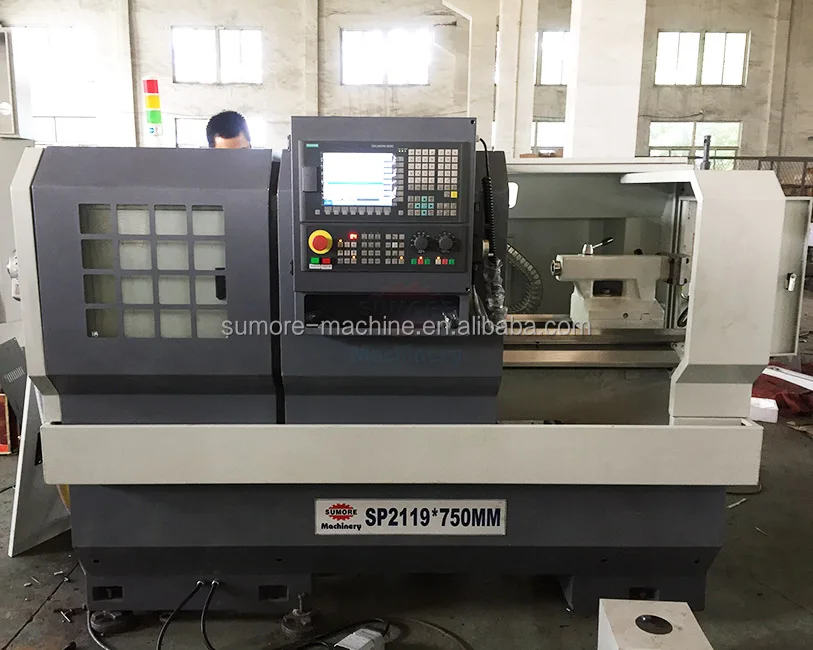 Sumore Sp2119 Metal 3 Axis Large Gsk Wheel Cnc Lathe Machine Price ...