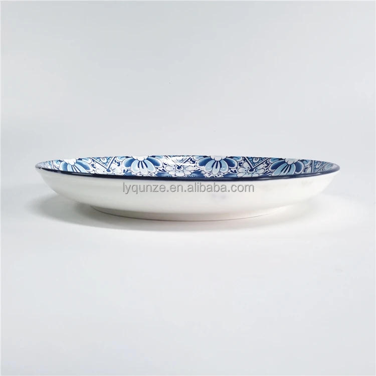 Tulip Ceramic Dinnerware Sets Porcelain Plates and Dishes Green Salad Bowl Casserole Baking Plates for Home