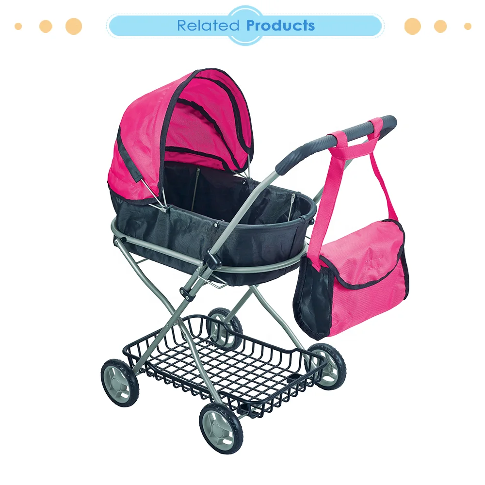 Dollri Starri 2023 новый дизайн Классическая Роскошная кукла люлька игрушка коляска с плечевой сумкой и корзиной для хранения игрушки коляски