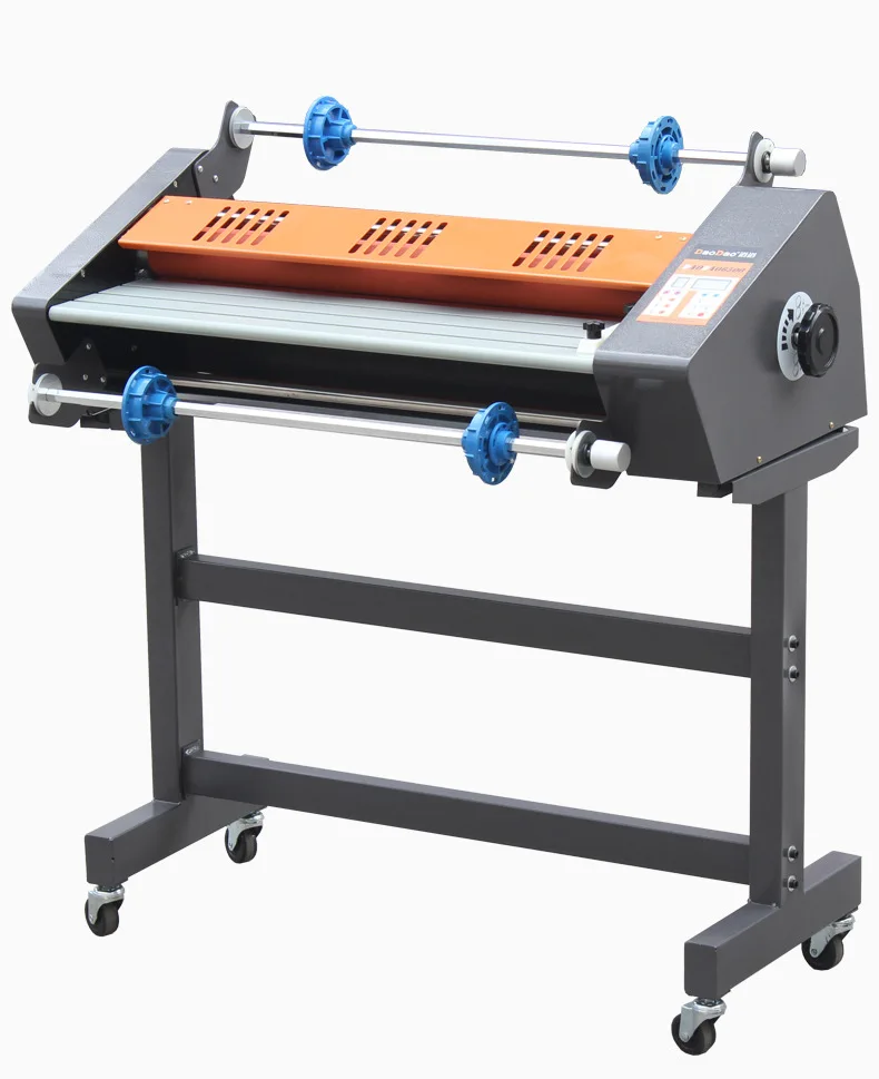 A1 Size 635mm/25 Inches  Paper Single Double Sides Hot and Cold Roll Laminator Sticker Label Laminating Machine with Stand