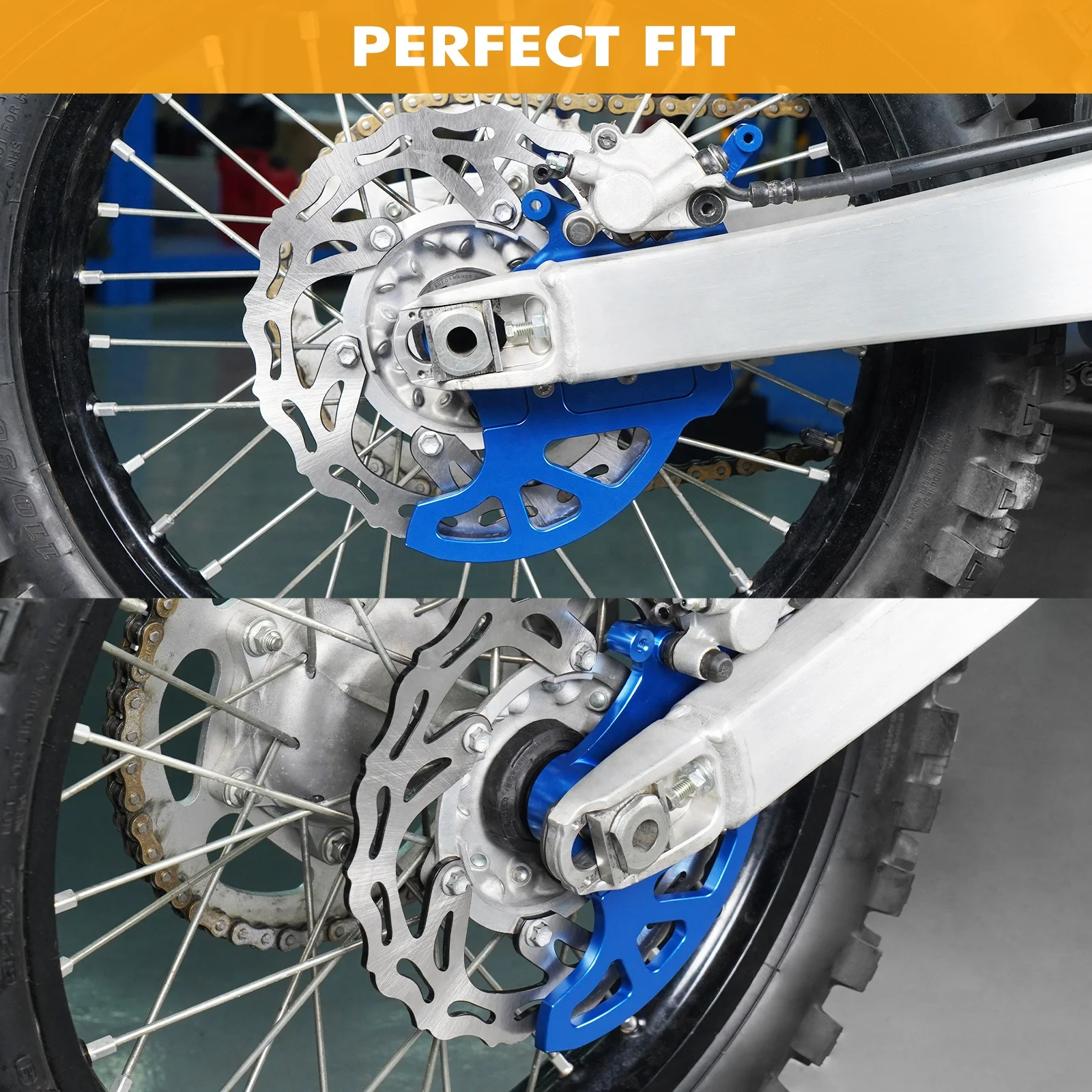 ヤマハYZ125YZ250用NiceCNCリアブレーキディスクプロテクター2006-2020