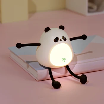 Portable rechargeable cartoon mini led toy light