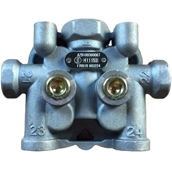 SHACMAN Truck Parts 4 Way Valve AZ9100360067