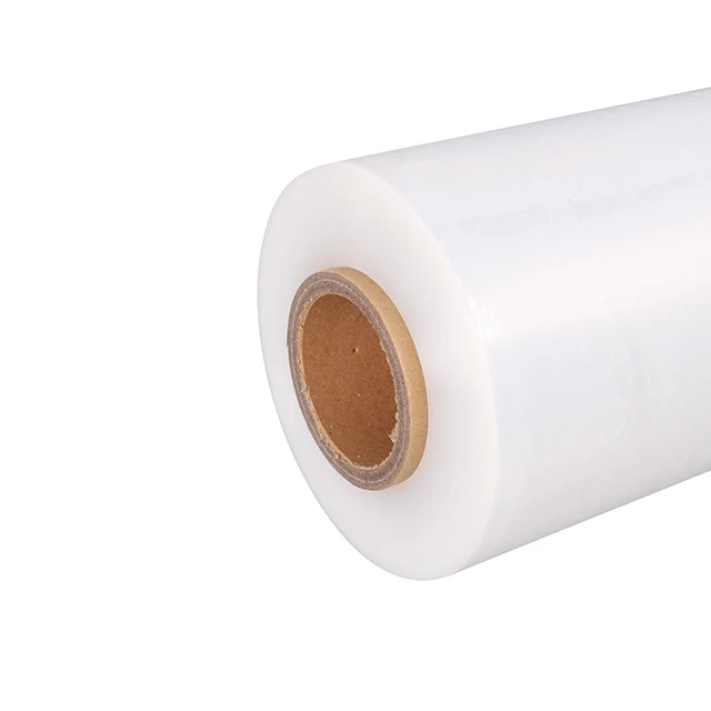 Custom Industrial Printed Plastic Poly Tube Packaging Pallet Wrap Film Roll Hand Stretch Wrapping Film supplier