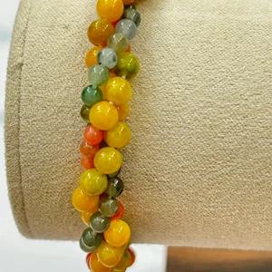 Wholesale Natural Stone Yellow, Green, Red Jade Bracelets, Fashionable Jewelry Multi-color Jade Bracelets&bracelets