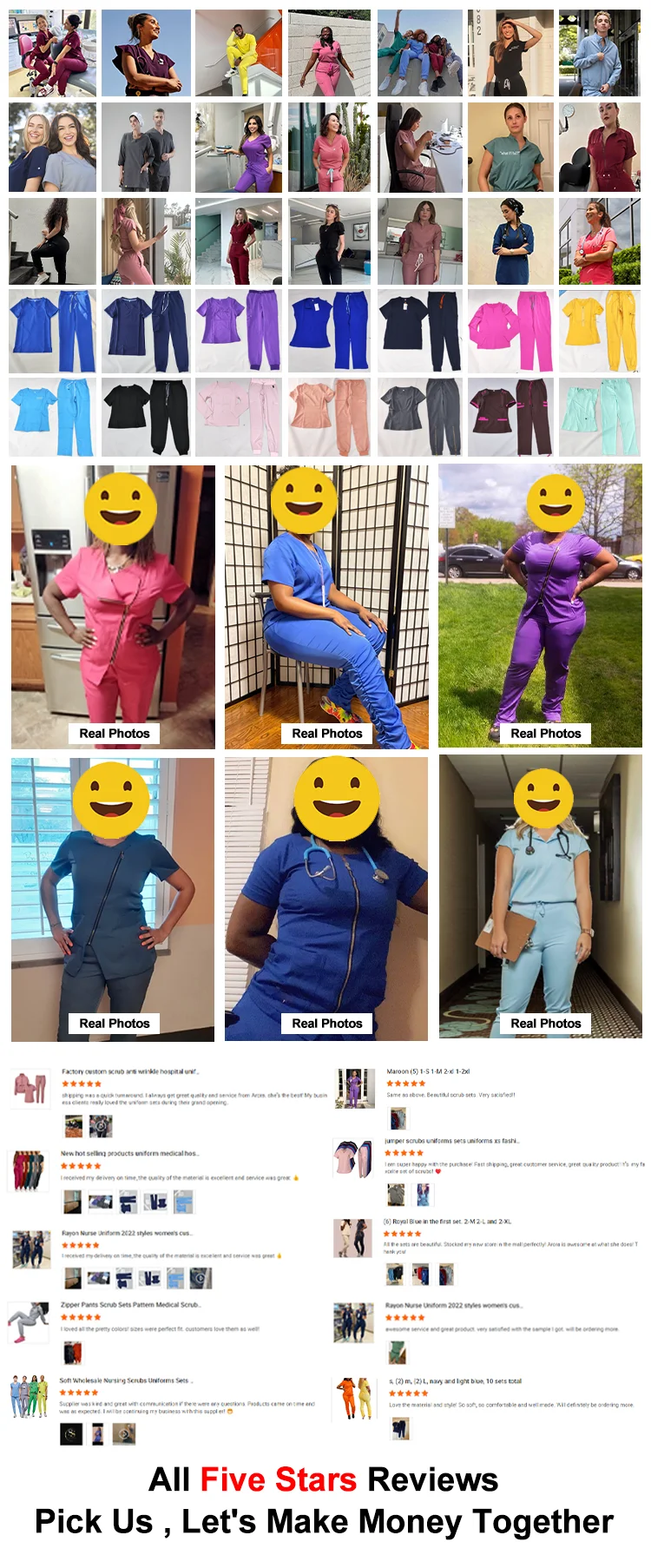 Scrubs Uniforms Sets Custom Logo Waterproof Plus Size Jogger Women 